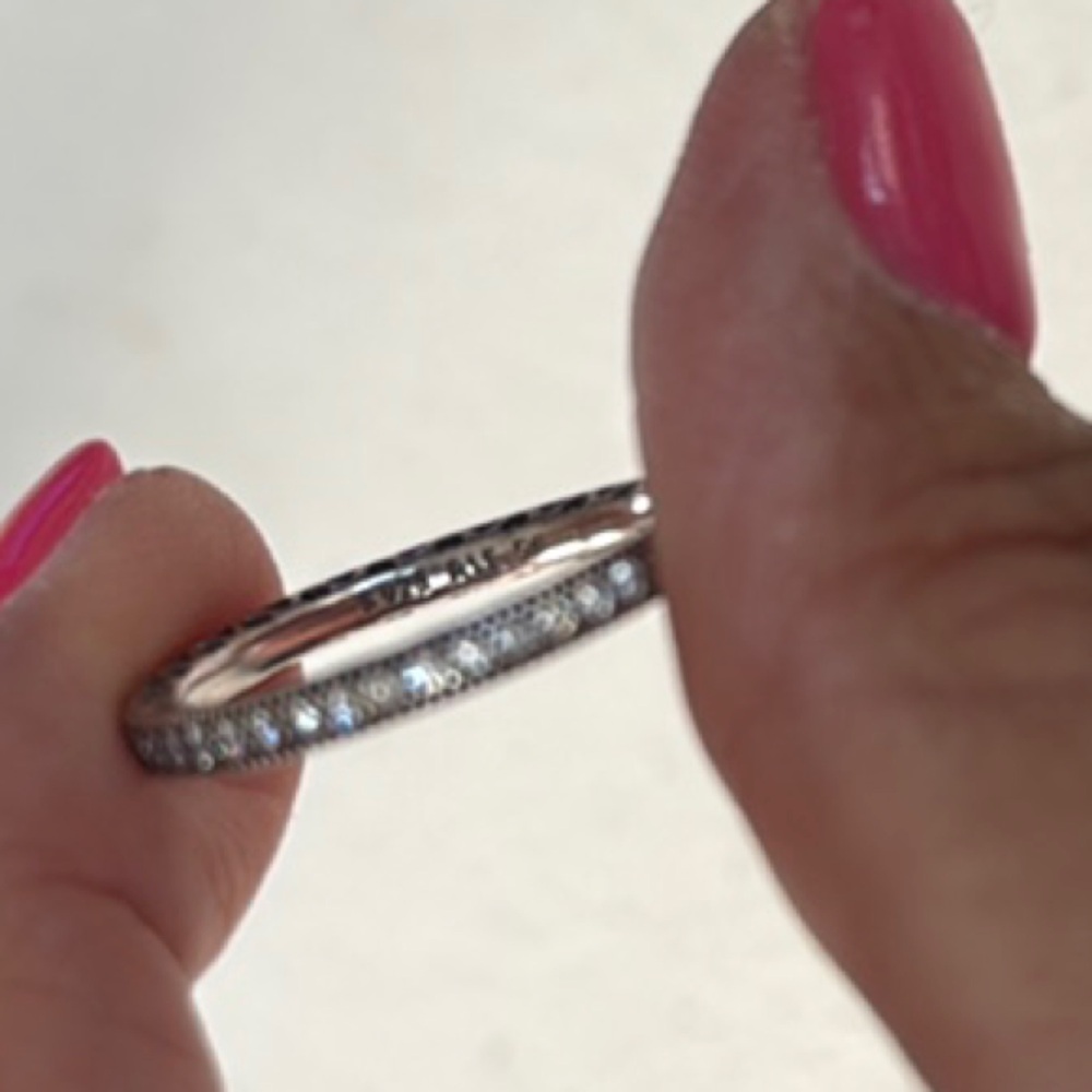 Pandora Elegant Silver Stack Ring Set - image 7